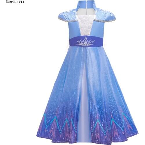 OASHTH New childrens skirt Aisha princess puffy dress Elsa dress childrens dress cosplay costume