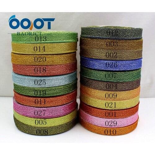 OOOT BAORJCT 1710184 , 21 colors 12MM Glitter ribbon Christmas webbing for wedding craft bow gift decoration Wrapping riband DIY