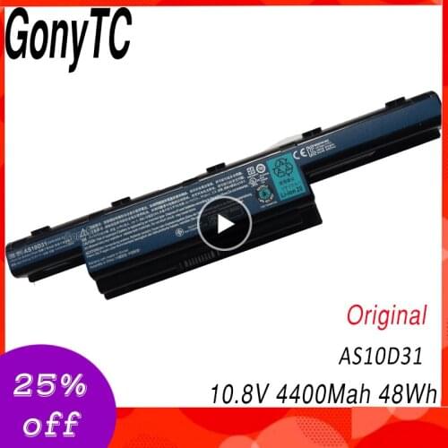 GONYTC Original Battery For Acer Aspire AS10D31 AS10D81 V3-571G v3-771g AS10D71 AS10D75 5741 5742 5750 5551G 5560G 5741G