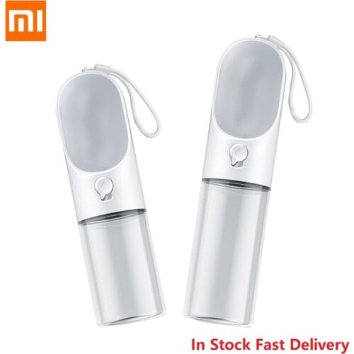 Xiaomi PETKIT Portable Pet Water Bottle Cup 300/400ML Dogs Travel Puppy Cat Drinking Outdoor Pet Water Dispenser Feeder BPA Free