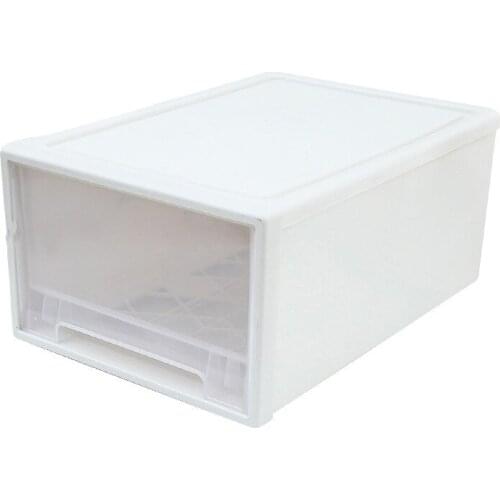 Plastic Drawer-type Storage Case Cabinet Wardrobe Storage Box Clothes Shoe Box TB Sale