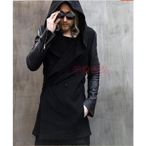 S-5XL! 2016 New Mens cloting slim wool coat fashion woolen fashion medium-long overcoat plus size Singer costumes