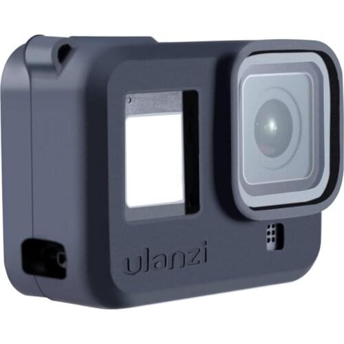 Silicone Protective Sleeve Case For GoPro Hero8 Camera Action Camera Frame Shell Sleeve + Lens Cap Cover + Lanyard Wrist Strap