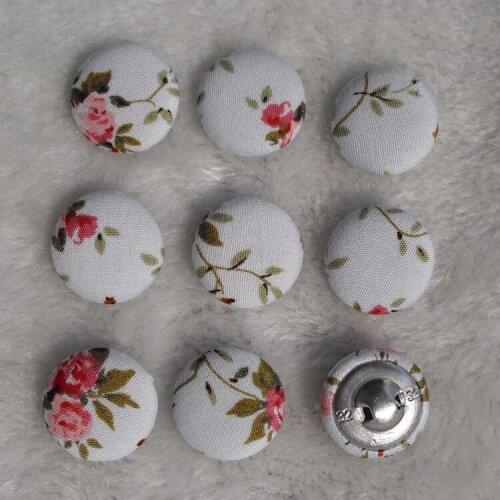 Special offer Free shipping 100pcs/lot 20mm 2cm cotton prints handmade fabric cover button cloth covered buttons component T01