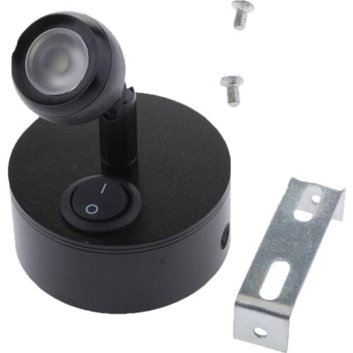 12V 1W LED Spot Light Reading RV Camper Trailer Boat Wall Mount - 6000K Cool Light