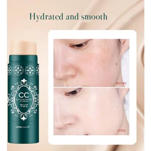 Water Light Repair Concealer Stick CC Cream Whitening Moisturizing Oil Control Waterproof Foundation Women Face Base Cosmetics