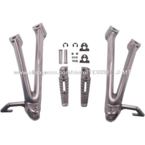 Motorcycle Rear Silver Bracket Footrest GSX R600 2006 - 2007 for for SUZUKI GSXR 600 750 Footrest Brackets