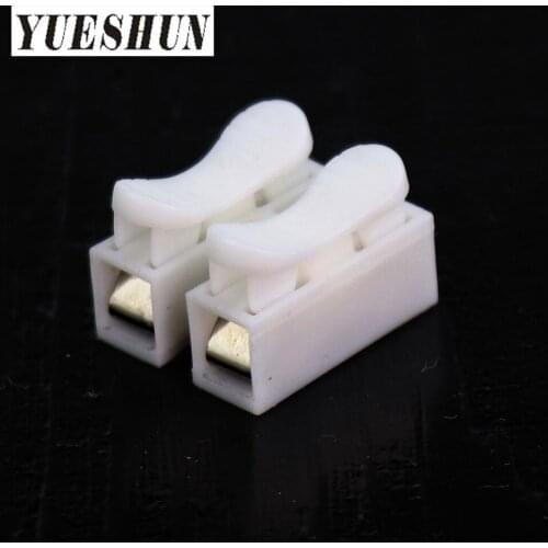 30pcs/lot Quick Splice Lock Wire Terminals Connectors 2Pins 10pcs/lot Electrical Cable Clamp Crimp Terminals CH-2