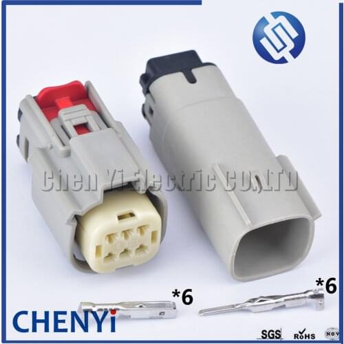1 set Molex 6 pin waterproof auto connector 1.8 male female 33472-0602 sensor plug wiring waterproof cable connector For Ford