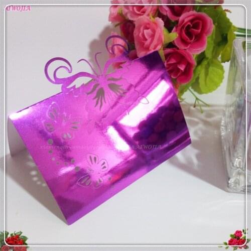 10PCS Laser Cut Butterfly Seat card Wedding Table Decoration Name Card Wedding Hollow Place cards Wedding Decoration 7z