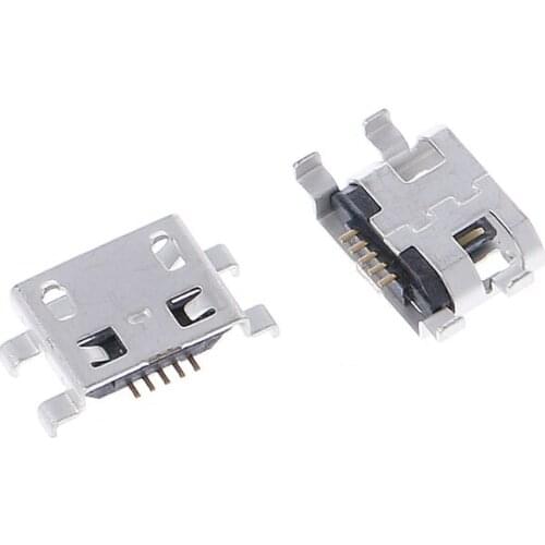 10Pcs Micro USB 5pin B Type Female Connector For Mobile Phone Micro USB Jack Connector 5 pin Charging Socket Sell At A Loss