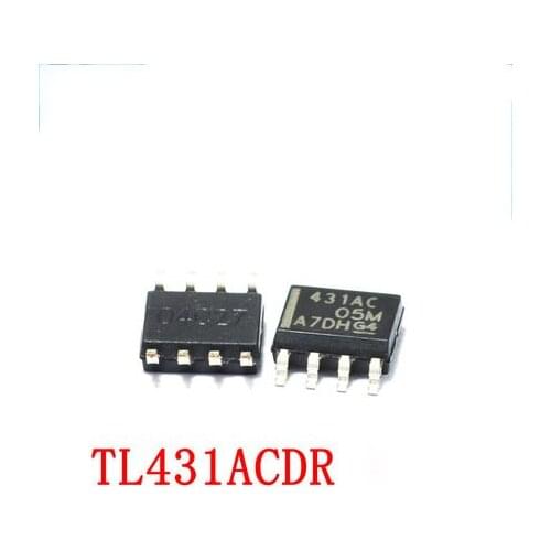 10PCS TL431ACDR SOP8 TL431AC SOP 431AC SMD TL431 SOP-8