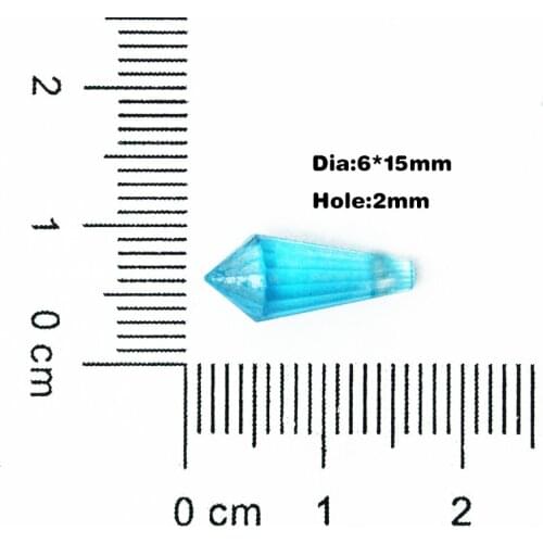 100pcs/lot Crystal Glass Faceted Beads Teardrop For Jewelry Making 6x15mm (Pick 10 color) Horizontal hole DH-BBA053-02