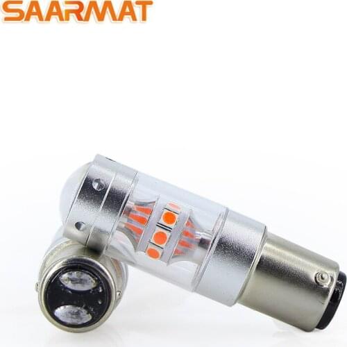 2* Led 1157 BAY15D DRL bulb car bulbs light With Samsung Chips High Power lamp P21/5W rear brake Lights Source parking Red White