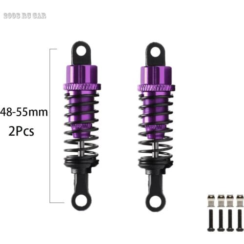 2P Aluminum 45-55MM Front Shock Absorber Damper 580018 Metal HSP 4WD RC Car 1/18 RK WLtoys A949-55 NEW ENRON1:18