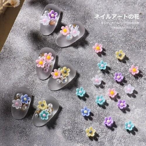 Nail Art Accessories DIY Flowers Multicolored Semicircle Mixed Pearl Steel Ball Nail Decoration Set Nail Art Decorations