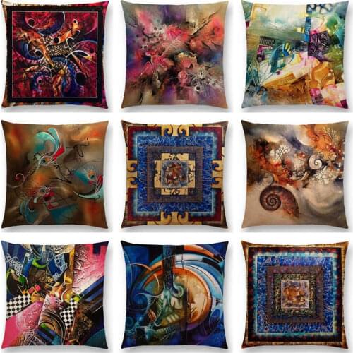3d Print Gorgeous Abstract Art Painting Mysterious Vortex Geometry Sculpture Cushion Cover Home Decor Sofa Throw Pillow Case