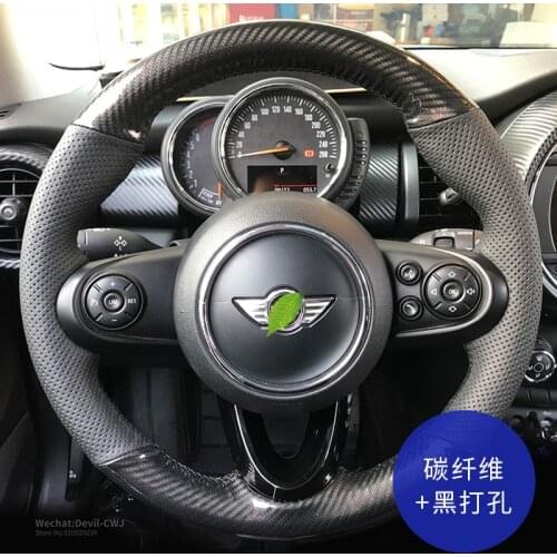 Steering Wheel Cover For BMW 1 3 5 7 Series X1 X2 X3 X5 X7 M2 M4 M5 M8 X3M X4M X5M X6M Carbon Fible Leather Car Interior