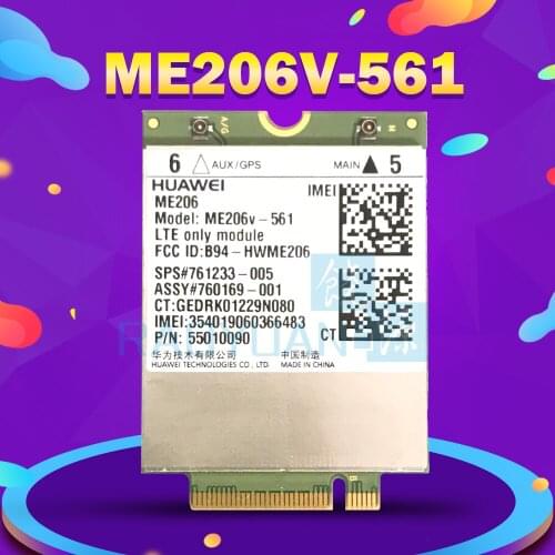 For HUAWEI ME206 4G LTE ME206v-561 SPS:761233-005 LTE (FDD)B2/B4/B5/B13/B17 Modems 3G WLAN Card
