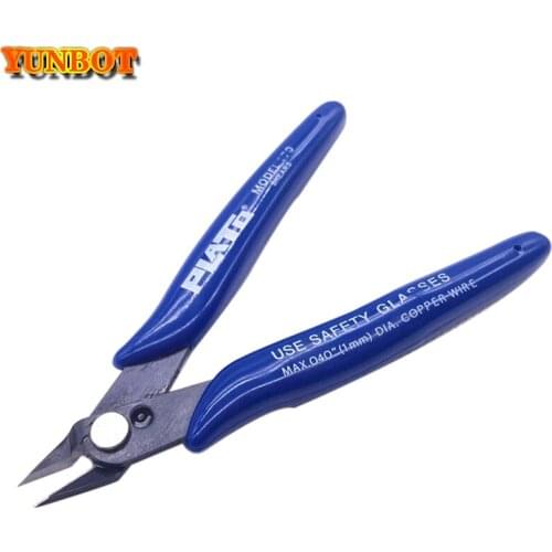 Electrical Wire Cable Cutters Cutting Side Snips Flush Pliers 3D printer parts Nipper Anti-slip Rubber Mini Diagonal Plier PLATO