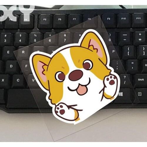 Welsh Corgi Dog Stickers Car Stickers on Car Styling Laptop Sticker Decal Motorcycle