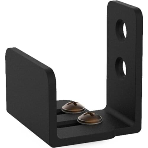 Carbon Steel Barn Door Clip Guide Bottom Floor Roller Stay Guide Moving Sliding Non-Scratch Wall Guides Screws Door Hardwares