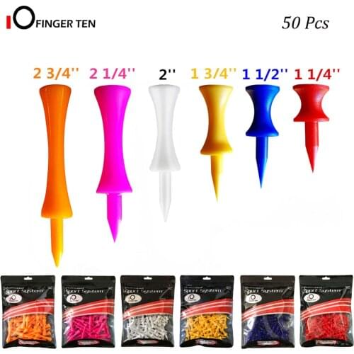 Unbreakable Reusable Plastic Golf Tees Castle Tee Bulk 50 Pcs Colored Step Down Golf Tee Holder for Golfer Practice Training