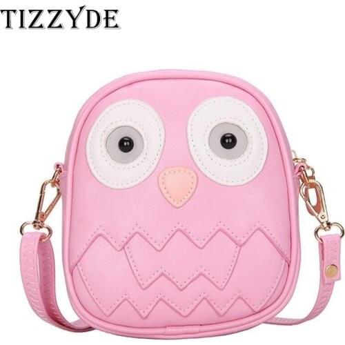 2019 New Fashion Cartoon Design Owl Women Women Bag Messenger Bags Female Crossbody Shoulder Teenager Girls Bag Wallet DY133-C