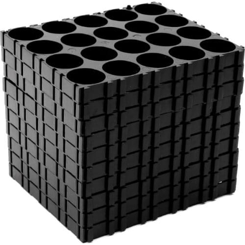 2021 New 10x 18650 Battery 4x5 Cell Spacer Radiating Shell Pack Plastic Heat Holder Black