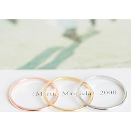 Wholesale 30pcs/lot Minimalist Smooth Band Ring Geometric Round Trendy Fashion Rings Knuckle Rings For Women Girls Can Mix Color