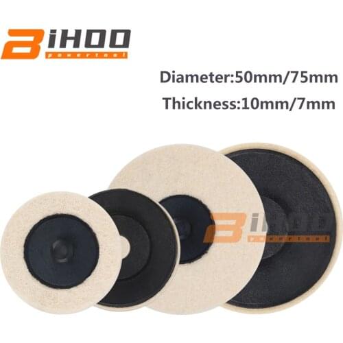 10pcs 2inch/3inch Optional Flocking Wool Felt Polishing Wheel Polishing Wax Ball for Metal Plastic Glass Wood Mirror Finish
