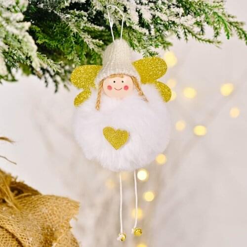 Fluffy Love Angel Christmas Tree Doll Hanging Pendant Decoration Cute Hanging 85AC