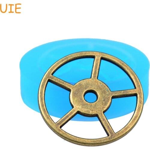 ST014U Gears Steampunk Food Safe Silicone Mold 23mm - Miniature Food Polymer Clay Charms Molds, Sugarcraft Mould