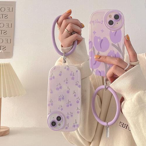 Cartoon Mobile phone strap keychain wrist strap key ring key rope mobile phone portable short lanyard hand rope lanyard key