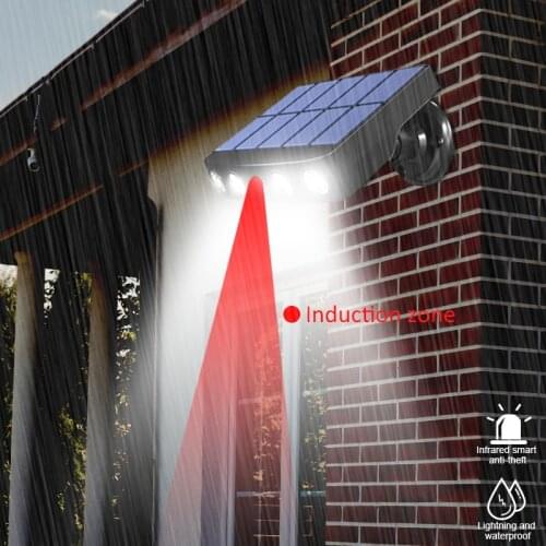 Body Motion Sensor LED Solar Light Waterproof Garden LED Solar Lamp Spotlights For Garden Path Street Led Wall Light