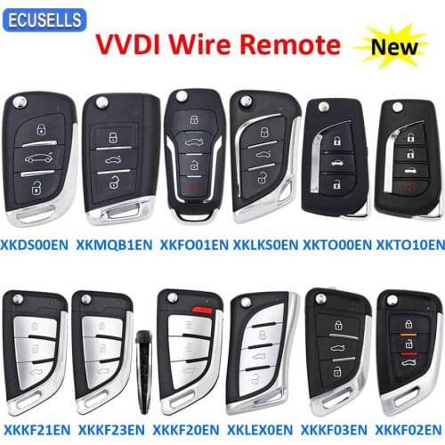 Xhorse VVDI Universal Remote Car Key Wire Remote XKKF20EN XKKF21EN XKDS00EN XKMQB1EN XKFO01EN XKLKS0EN for VVDI2 VVDI Key Tool