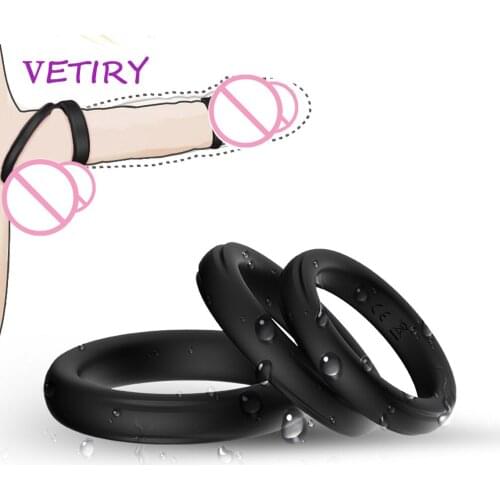 3 Piece/Set Silicone Penis Ring Sex Toys for Men Erection Penis Enlargement Cock Ring Delay Ejaculation Couple Sex Porducts