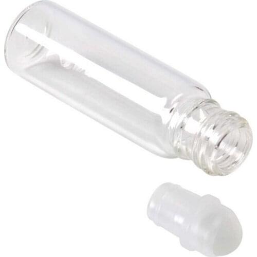 5ml/10ml clear glass essential oil roller bottle perfume energy repair natural chip stone aura roller glass bottle
