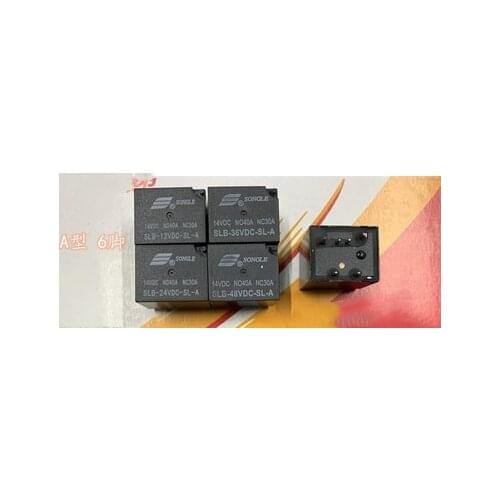 5PCS/lot Automotive relay SLB-12VDC-SL-A SLB-24VDC-SL-A SLB-36VDC-SL-A SLB-48VDC-SL-A 6PIN 40A14VDC