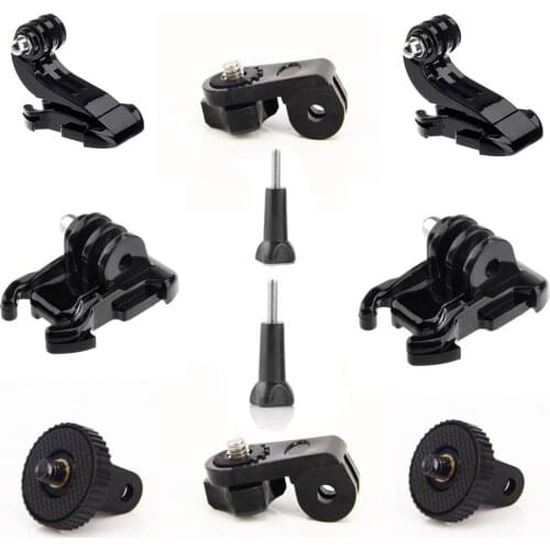 5in1 1 set For Gopro Hero 5 6 4/3+Accessories screw tripod adapter 1/4 screw J Hook Buckle Mount Screw Tripod Mount Adapter