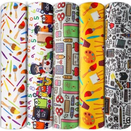50x145cm Back To School Softball 4 Way Stretch Knit Fabric Sewing Quilting Needlework Material Handmade Cloth,1Yc13813