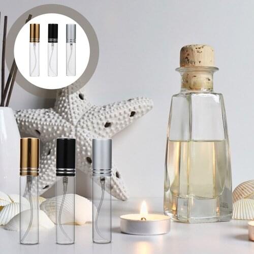 6Pcs Practical Perfume Dispenser Portable Liquid Holder Glass Refill Bottle