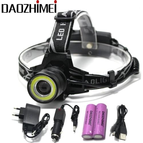 8000LM Outdoor XML-T6 LED Light Headlamp 4 Modes COB Headlight Waterproof LED Lamp For Camping Hunting Lights