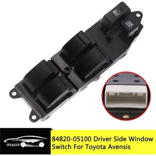 848200-5100 Car Electric Power Front Left Driver Side Window Control Switch For Toyota Avensis 2003-2008 84802-05210 8482005100