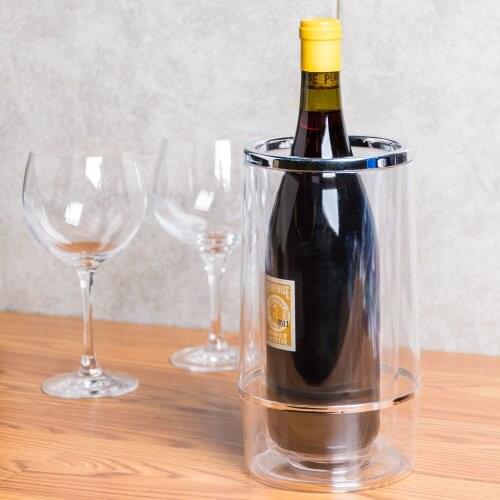 Free Shipping Clear Acrylic Wine Cooler