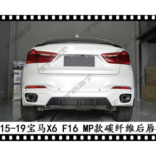 Suit For Bmw Trbt X6 Carbon Fiber Lip p Wrap Angle F16 Spoiler Rear Chin Mtech