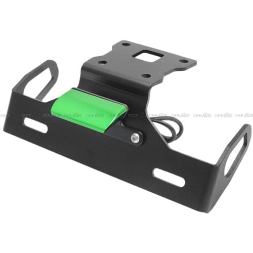 License Plate Holder Mount Bracket For Kawasaki Z125/PRO 2015-2019 Motorcycle Tail Tidy Fender Eliminator Number Plate LED Light