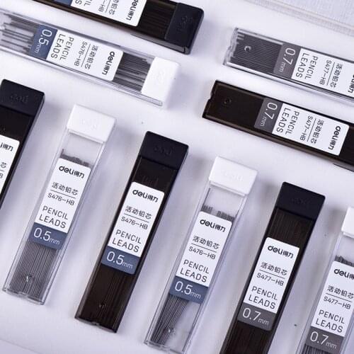 5PCS Automatic pencil lead 0.5mm mechanical pencil refill 0.7mm student drawing and writing