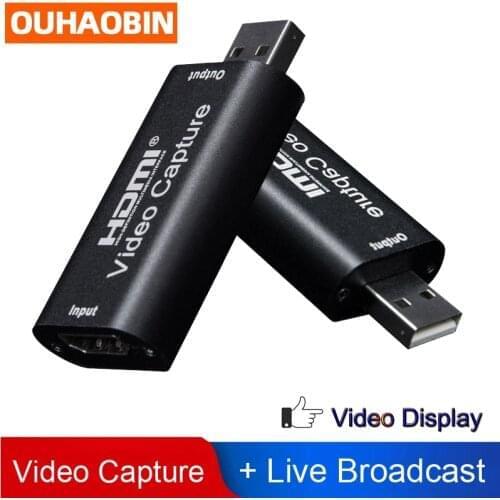 Portable Micro Hd Recorder Game Live Streaming Record Box Recorder 4k Video Capture Hdmi Card Video Capture Card 1080p 2.0/3.0