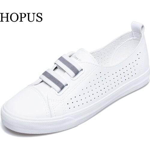 Woman Shoes Summer New Fashion Shoes Woman Casual Microfiber PU Leather Simple Women Casual Striped Shoes Sneakers Breathable